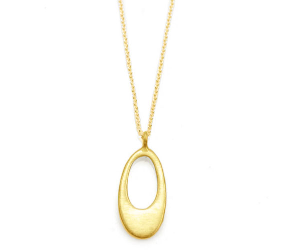 Vermeil Open Oval Necklace - Philippa Roberts